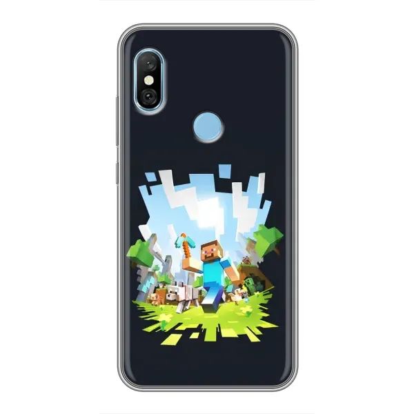 Чохол з принтом «персонажі Minecraft» для Xiaomi Redmi 6 pro