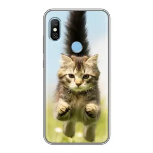 Чехлы с Котиками для Xiaomi Redmi 6 pro (VPrint) (Прыжок кота)