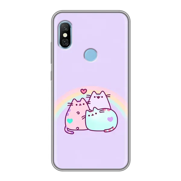 Чехол с принтом «Радужные котики» для Xiaomi Redmi 6 pro