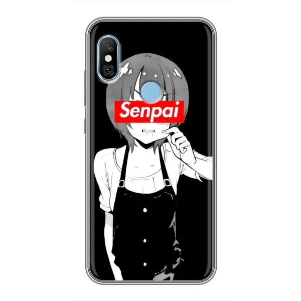 Чохол з принтом «Senpai» для Xiaomi Redmi 6 pro
