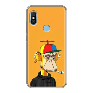 Чохли з Мавпами NFT для Xiaomi Redmi 6 pro (AlphaPrint) (Нудна мавпа NFT)