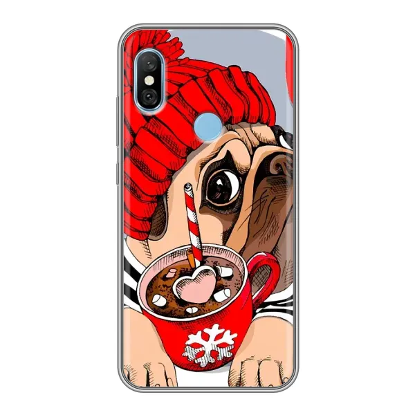 Чехол с принтом «Собачка в шапке» для Xiaomi Redmi 6 pro Чехол с принтом «Собачка в шапке» для Xiaomi Redmi 6 pro