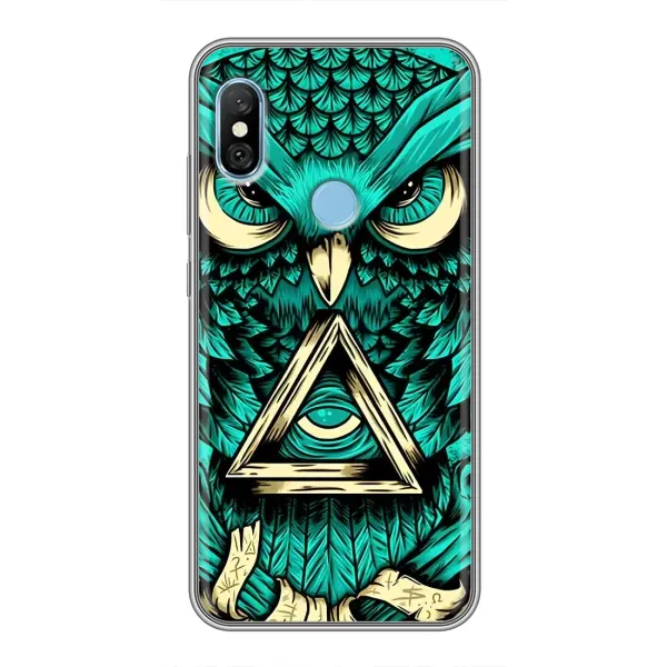 Чехол с принтом «Сова с глазом» для Xiaomi Redmi 6 pro Чехол с принтом «Сова с глазом» для Xiaomi Redmi 6 pro