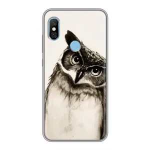 Чехол с птицами на Xiaomi Redmi 6 pro (VPrint) (Сова)