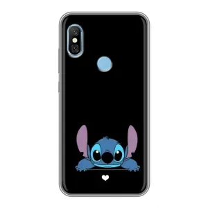Чохол з принтом Стіч на Xiaomi Redmi 6 pro (Стіч на чорному)