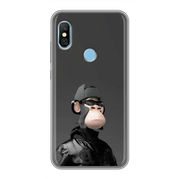 Чохол з принтом «стильна мавпа NFT» для Xiaomi Redmi 6 pro