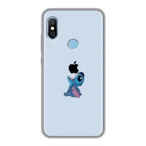 Чохол з принтом Стіч на Xiaomi Redmi 6 pro (Stitch apple)