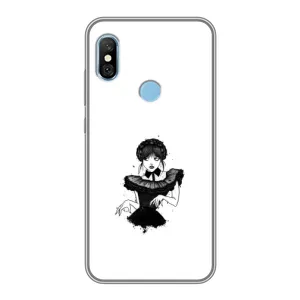 Чехлы Венсдей на Xiaomi Redmi 6 pro Уэнсдей (AlphaPrint) (танец Уэнздей)