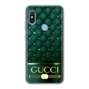 Чохли GUCCI для Сяомі Редмі 6 Про (AlphaPrint) (Текстура Гуччі)