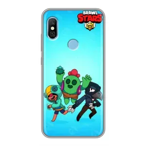 Чехлы Brawl Stars для Xiaomi Redmi 6 pro (AlphaPrint) (Тріо героїв)