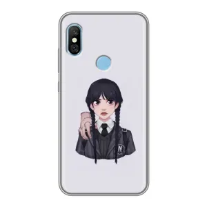 Чехлы Венсдей на Xiaomi Redmi 6 pro Уэнсдей (AlphaPrint) (Уэнздей и Вещь)