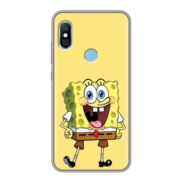 Чехол с принтом «Веселый Спанч Боб» для Xiaomi Redmi 6 pro Чехол с принтом «Веселый Спанч Боб» для Xiaomi Redmi 6 pro
