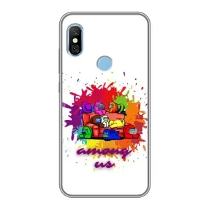 Чохли Амонг Ас для Xiaomi Redmi 6 pro (AlphaPrint) (Яскравий АмонгАс)