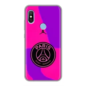 Чехлы PSG для Xiaomi Redmi 6 pro (AlphaPrint) (яркий ПСЖ)
