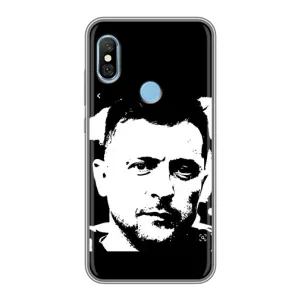 Чохол для Xiaomi Redmi 6 pro (AlphaPrint - с принтом Зеленського) (Зеленский АРТ)