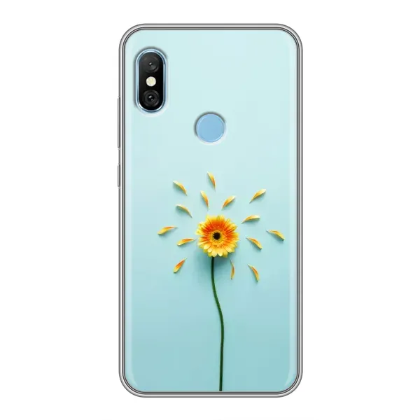 Чехол с принтом «Желтый цветок» для Xiaomi Redmi 6 pro