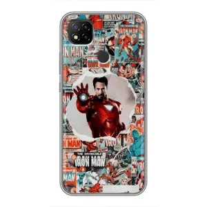 Чехлы с героями Марвел Xiaomi Redmi 9c (VPrint) (Айронмен)