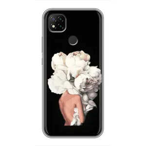 Чехлы (ART) Цветы на Xiaomi Redmi 9c (VPrint) (Білі квіти)