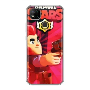 Чехол для Xiaomi Redmi 9c Бравл Старс (VPrint) (Дуэлянт Кольт)