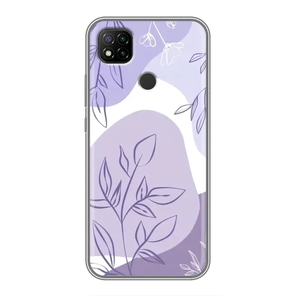 Чехол с принтом «Фиолетовые листья абстракция» для Xiaomi Redmi 9c Чехол с принтом «Фиолетовые листья абстракция» для Xiaomi Redmi 9c
