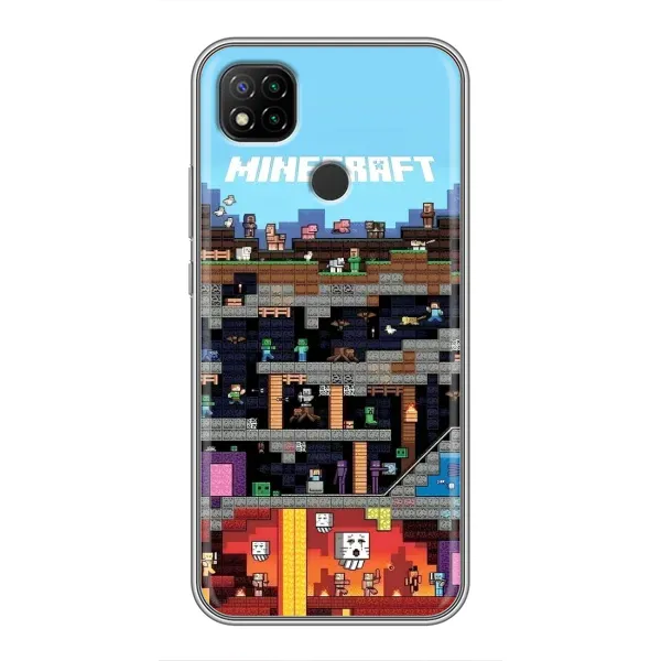 Чехол с принтом «фон Minecraft» для Xiaomi Redmi 9c