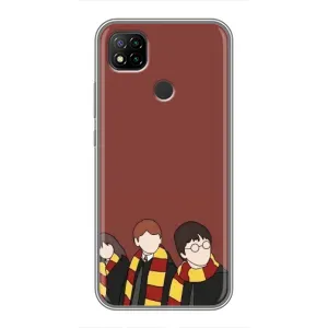 Чехлы с Гарри Поттером для Xiaomi Redmi 9c (AlphaPrint) (Гарри с друзьями)