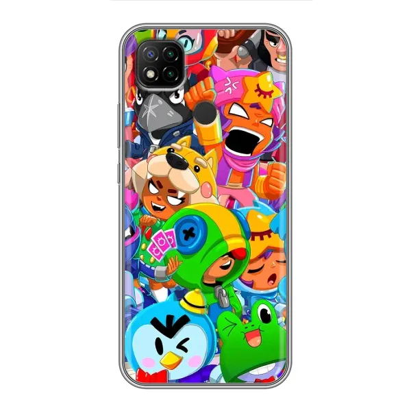 Чехол с принтом «Герои Бравл Старс» для Xiaomi Redmi 9c