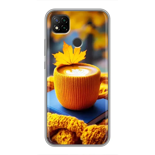 Чехол с принтом «Кофе на желтом пледе» для Xiaomi Redmi 9c Чехол с принтом «Кофе на желтом пледе» для Xiaomi Redmi 9c