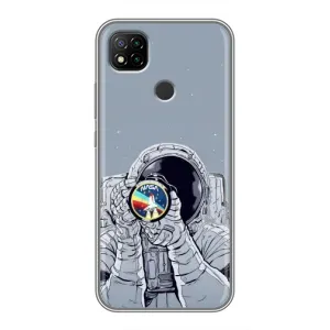 Чехол NASA для Xiaomi Redmi 9c (AlphaPrint) (Космонавт фото)
