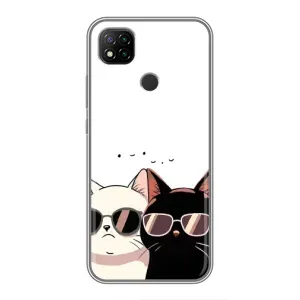 Чохол з малюнком кіт на Xiaomi Redmi 9c (Коти в окулярах)