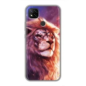 Чехол со Львом для Xiaomi Redmi 9c (VPrint) (Красочный Лев)
