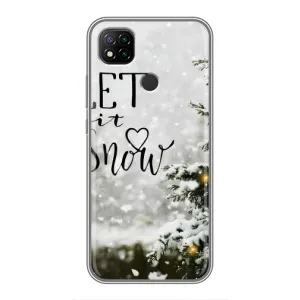 Новогодние, Праздничные Чехлы для Xiaomi Redmi 9c - 2024 год (Let it snow)