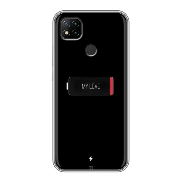 Чохол з принтом «Love battery» для Xiaomi Redmi 9c Чохол з принтом «Love battery» для Xiaomi Redmi 9c
