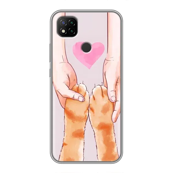 Чехол с принтом «Любовь к котикам» для Xiaomi Redmi 9c