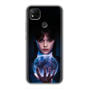 Чехол с дизайном Венздей 2 на Xiaomi Redmi 9c (Магическая сфера Уэнздей)