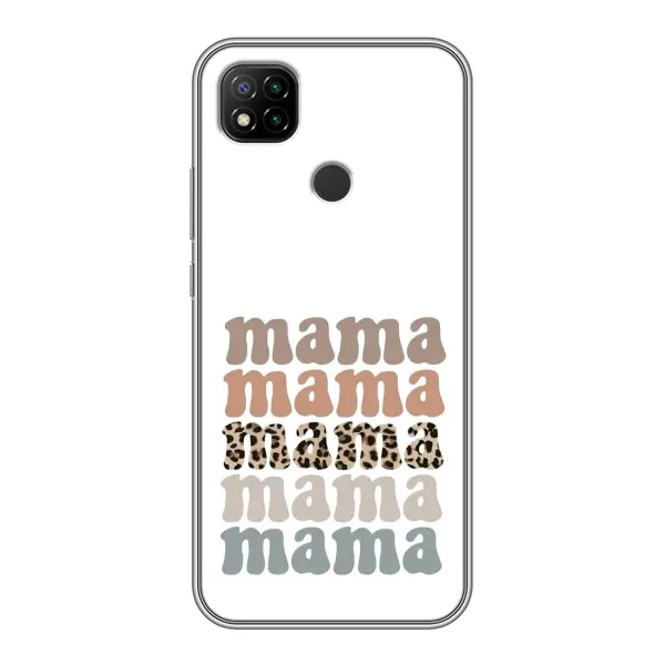 Чехол с принтом «Текстовый коллаж мама» для Xiaomi Redmi 9c Чехол с принтом «Текстовый коллаж мама» для Xiaomi Redmi 9c