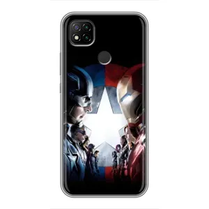 Чехлы с героями Марвел Xiaomi Redmi 9c (VPrint) (Марвел стайл)