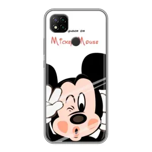 Эксклюзивный чехол для Xiaomi Redmi 9c (AlphaPrint - Мультяшные) (Маус Микки)