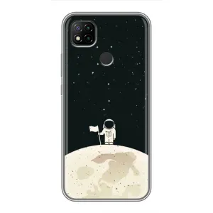 Космические Чехлы для Редми 9с (VPrint) (На луне)