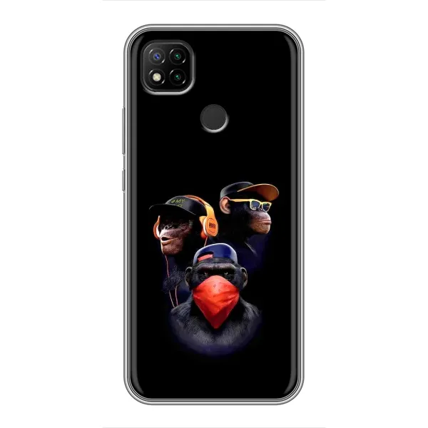 Чохол з принтом «Три мавпи» для Xiaomi Redmi 9c