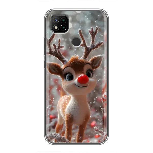 Чехол с принтом «Олень с носом» для Xiaomi Redmi 9c