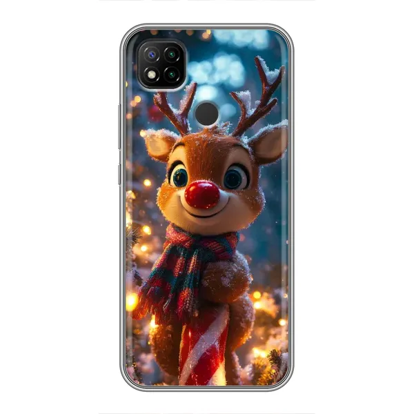 Чехол с принтом «Олень с шарфом» для Xiaomi Redmi 9c