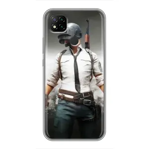 Чехол PUBG для Редми 9с (AlphaPrint) (Пабг мен)