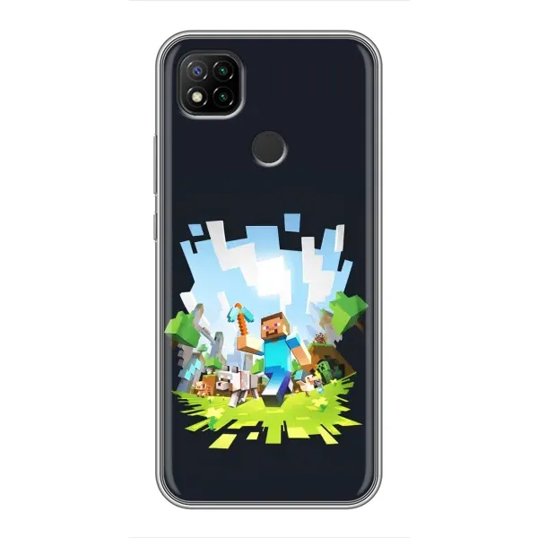 Чехол с принтом «персонажи Minecraft» для Xiaomi Redmi 9c