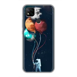 Космические Чехлы для Редми 9с (VPrint) (Планеты шарики)