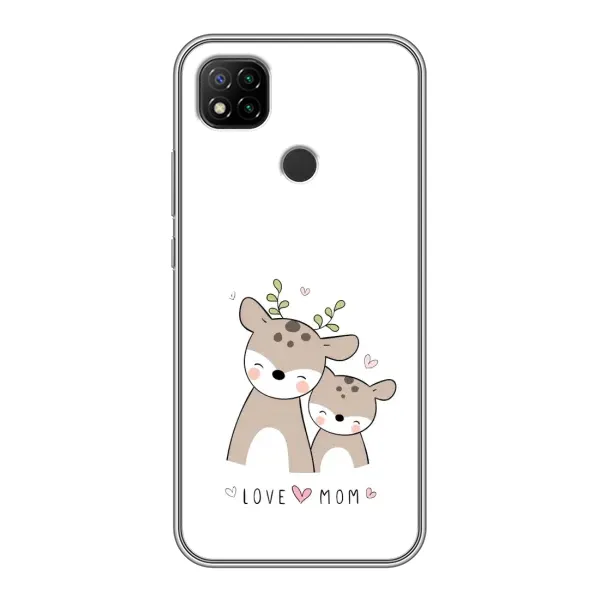 Чехол с принтом «Оленята мама и малыш» для Xiaomi Redmi 9c Чехол с принтом «Оленята мама и малыш» для Xiaomi Redmi 9c