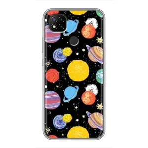 Космические Чехлы для Редми 9с (VPrint) (Рисованные планеты)