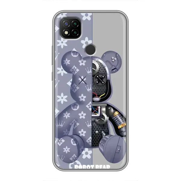 Чохол з принтом «Робот Медведик» для Xiaomi Redmi 9c