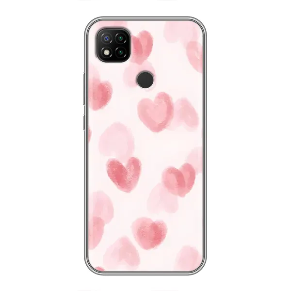 Чехол с принтом «Розовые сердечки» для Xiaomi Redmi 9c
