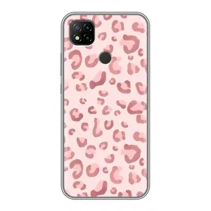 Чехол с розовым рисунком для Xiaomi Redmi 9c (Розовый леопард)